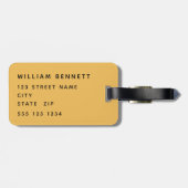 Lion Head gepersonaliseerd Bagagelabel (Achterkant horizontaal)