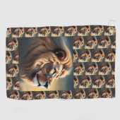 Lion Head Golfhanddoek (Horizontaal)