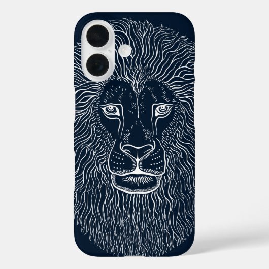 Lion Head Graphics Case-Mate iPhone Case (Achterkant)