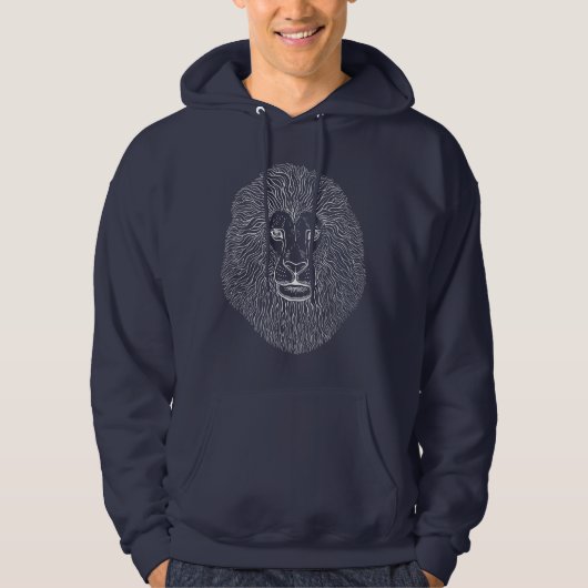 Lion Head Graphics Hoodie (Voorkant)