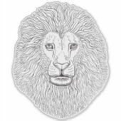 Lion Head Graphics Sticker (Voorkant)