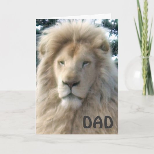 Lion Head 'Happy Vaderdag'-kaart Kaart (Voorkant)