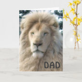 Lion Head 'Happy Vaderdag'-kaart Kaart (Gele Bloem)