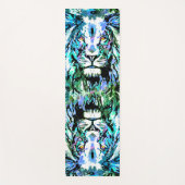 Lion Head - Lion Portret Tekening - Wilde dieren Yogamat (Voorkant)