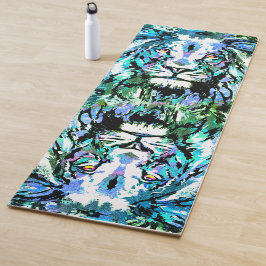 Lion Head - Lion Portret Tekening - Wilde dieren Yogamat