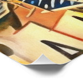 Lion Head Moderne Cubist Painting Perfect Poster (Hoek)