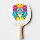 Lion Head op Black Tafeltennisbatje (Achterkant)