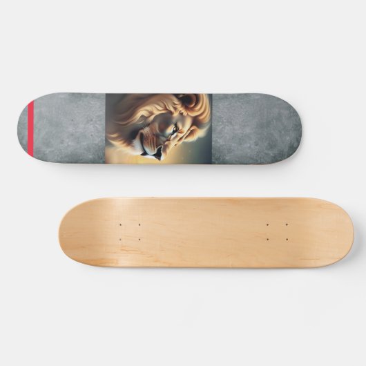 Lion Head Persoonlijk Skateboard (Horizontaal)
