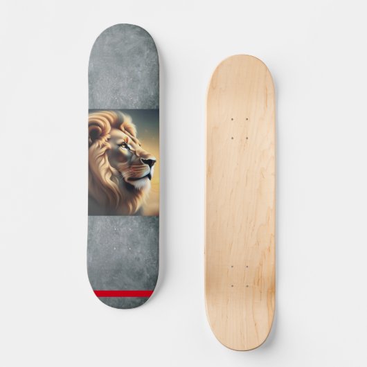 Lion Head Persoonlijk Skateboard (Voorkant)