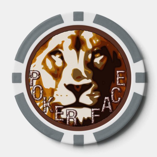 Lion Head Poker Chip (Voorkant)