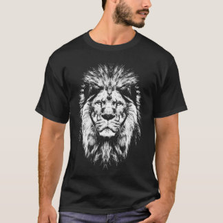 Lion Head Portrait funny T-shirt