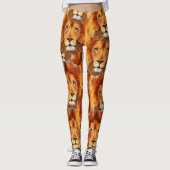 Lion Head Print Leggings (Voorkant)