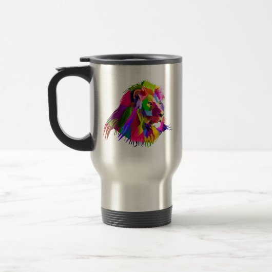 Lion Head Prismatic Pop Art Design-62502 Reisbeker (Links)