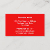 Lion Head Red visitekaartje rood (Achterkant)