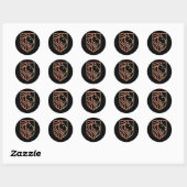 Lion Head Ronde Sticker (Vel)