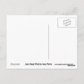 Lion Head Roze briefkaart (Achterkant)