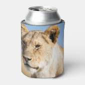 Lion head safari animal big foto blikjeskoeler (Blikje Voorkant)