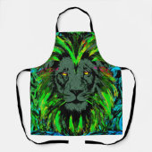 Lion Head Schort | Green Lion Schort (Voorkant)