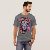 Lion Head Shirt - Mannen T-Shirts van Lion Face (Voorkant volledig)