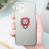 Lion Head Sticker (Telefoon)