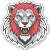 Lion Head Sticker (Voorkant)