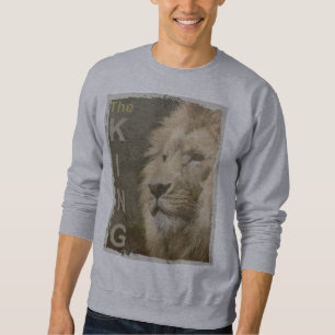 Lion Head the King Modern Elegant Man Sjabloon Trui