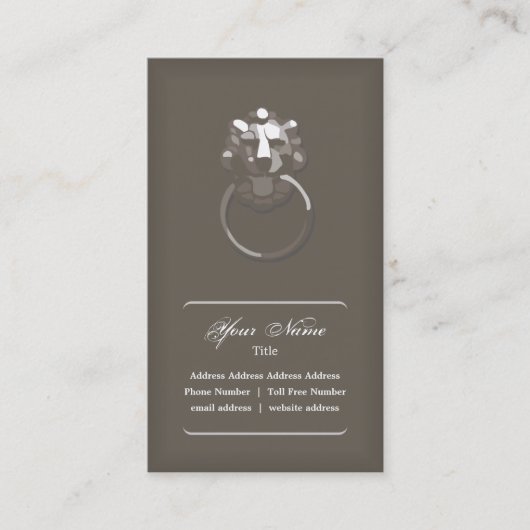 Lion Head Visitekaartje (Voorkant)