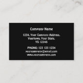 Lion Head visitekaartje zwart (Achterkant)