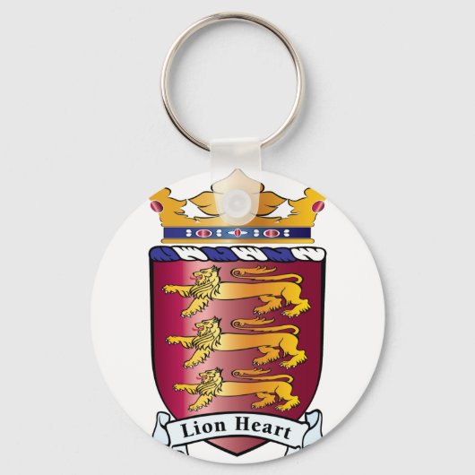 Lion Heart Crest Sleutelhanger (Voorkant)