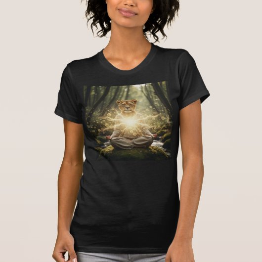 Lion-Hearted Joy Meditation Portal T-shirt (Voorkant)