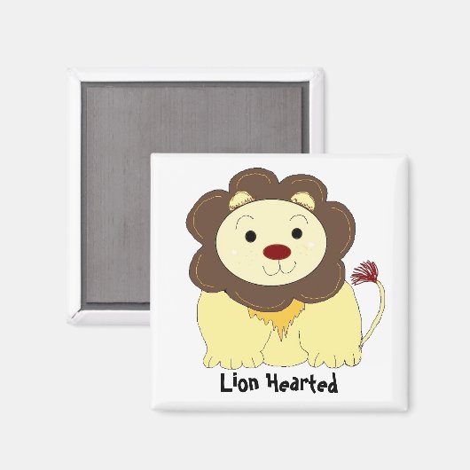 Lion Hearted Magneet (Voorkant / Achterkant)