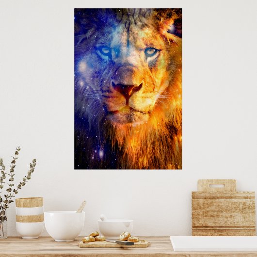 Lion Heavens Canvas Poster (Keuken)