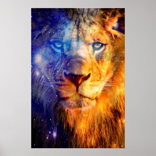 Lion Heavens Canvas Poster (Voorkant)