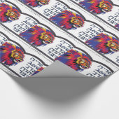 Lion heeft gerooid cadeaupapier (Hoek)