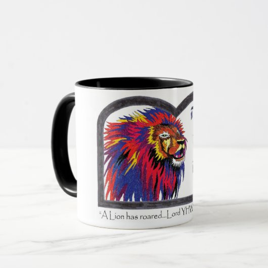 Lion heeft gerooid mok (Voorkant links)