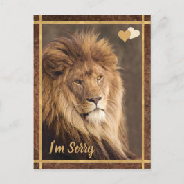 Lion, het spijt me briefkaart