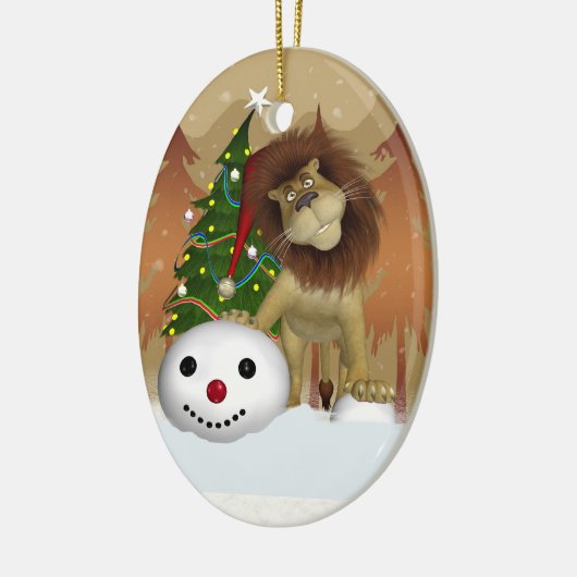 Lion Holiday Ornament - kerstboomversiering (Links)