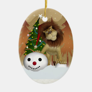 Lion Holiday Ornament - kerstboomversiering