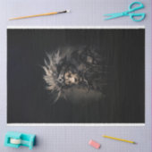 Lion hoofdtooi leren jas decoupage tissuepapier (Craft)