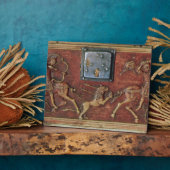 Lion Hunt, plaque uit een Byzantine-kast, 11e ln Fotoplaat (Zijkant)