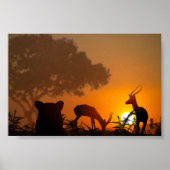 Lion Hunt Poster (Voorkant)