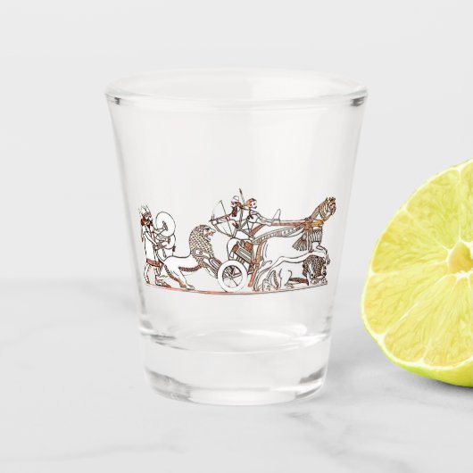 Lion Hunters Shot glas (Voorkant)