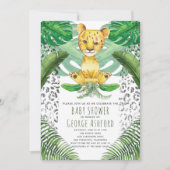 Lion Illustration Safari Baby shower Kaart (Voorkant)