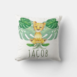 Lion Illustration Safari modern - Gepersonaliseerd Kussen