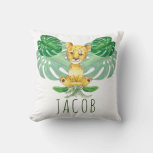 Lion Illustration Safari modern - Gepersonaliseerd Kussen
