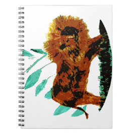 Lion Illustration Wild Animal Notitieboek