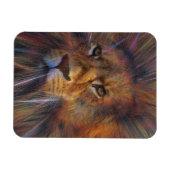 Lion in de galerij Flexible Photo Magnet Magneet (Horizontaal)