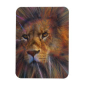 Lion in de galerij Flexible Photo Magnet Magneet (Verticaal)