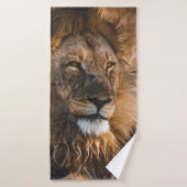 LION IN ETOSHA NATIONAAL PARK BADHANDDOEK (Badhanddoek)