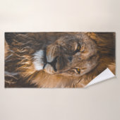 LION IN ETOSHA NATIONAAL PARK BADHANDDOEK (Badhanddoek)